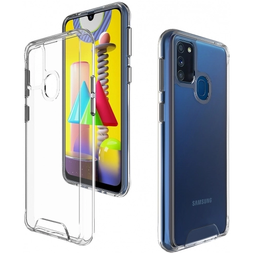 Samsung Galaxy M21 Kılıf Clear Guard Serisi Gard Kapak - Şeffaf