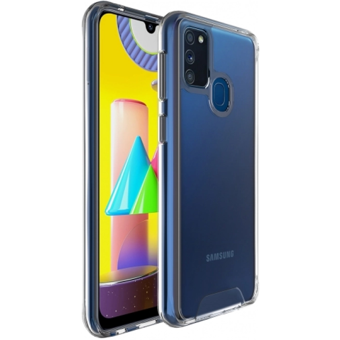 Samsung Galaxy M21 Kılıf Clear Guard Serisi Gard Kapak - Şeffaf