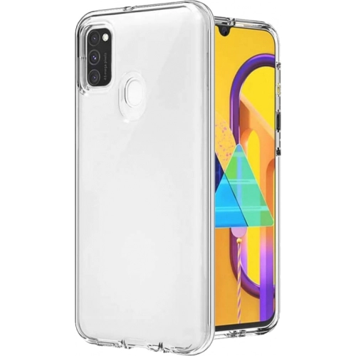 Samsung Galaxy M21 Kılıf Kamera Korumalı Esnek Silikon Kapak - Şeffaf
