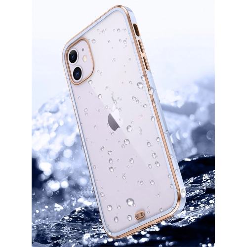 Samsung Galaxy M22 Kılıf Parlak Kenarlar Pastel Silikon Voit Kapak - Beyaz