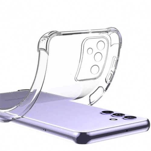 Samsung Galaxy M23 5G Kılıf Silikon Köşe Korumalı Airbag Darbe Emici Kapak - Şeffaf