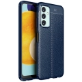 Samsung Galaxy M23 5G Kılıf Deri Görünümlü Lüks Parmak İzi Bırakmaz Niss Silikon Kapak - Lacivert