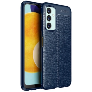 Samsung Galaxy M23 5G Kılıf Deri Görünümlü Lüks Parmak İzi Bırakmaz Niss Silikon Kapak - Lacivert