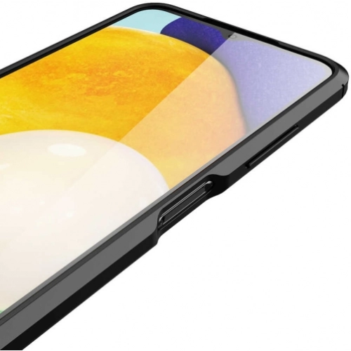 Samsung Galaxy M23 5G Kılıf Deri Görünümlü Lüks Parmak İzi Bırakmaz Niss Silikon Kapak - Siyah