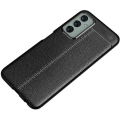Samsung Galaxy M23 5G Kılıf Deri Görünümlü Lüks Parmak İzi Bırakmaz Niss Silikon Kapak - Siyah