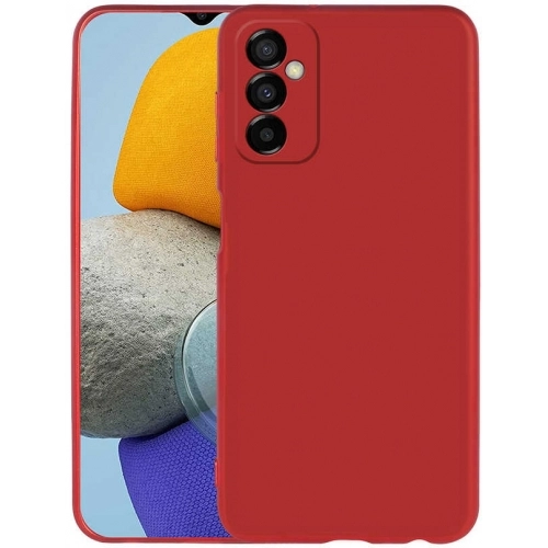 Samsung Galaxy M23 5G Kılıf İnce Soft Mat Renkli Esnek Silikon Kapak - Kırmızı