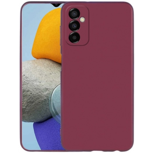 Samsung Galaxy M23 5G Kılıf İnce Soft Mat Renkli Esnek Silikon Kapak - Mürdüm