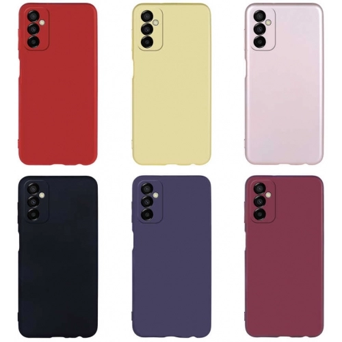 Samsung Galaxy M23 5G Kılıf İnce Soft Mat Renkli Esnek Silikon Kapak - Rose Gold