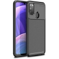 Samsung Galaxy M30s Kılıf Silikon Parmak İzi Bırakmayan Karbon Soft Negro Kapak - Siyah