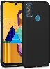 Samsung Galaxy M31 Kılıf İnce Mat Esnek Silikon - Siyah