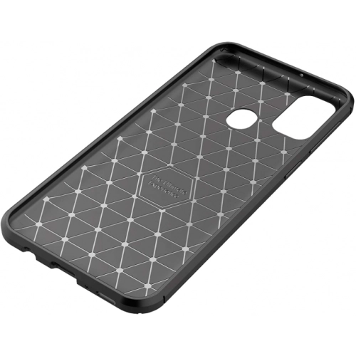 Samsung Galaxy M31 Kılıf Silikon Parmak İzi Bırakmayan Karbon Soft Negro Kapak - Lacivert