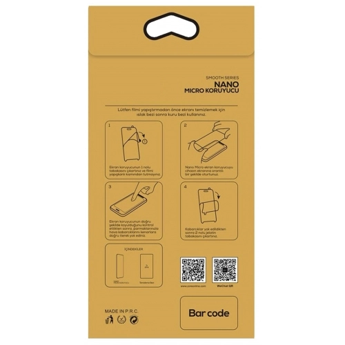 Samsung Galaxy M31s Ekran Koruyucu Gold Nano Esnek Film Kırılmaz - Şeffaf