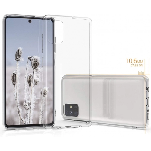 Samsung Galaxy M31s Kılıf Kamera Korumalı Esnek Silikon Kapak - Şeffaf