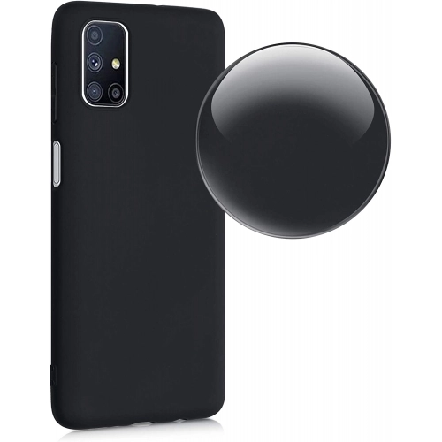 Samsung Galaxy M31s Kılıf İnce Soft Mat Renkli Esnek Silikon Kapak - Kırmızı