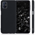 Samsung Galaxy M31s Kılıf İnce Soft Mat Renkli Esnek Silikon Kapak - Siyah