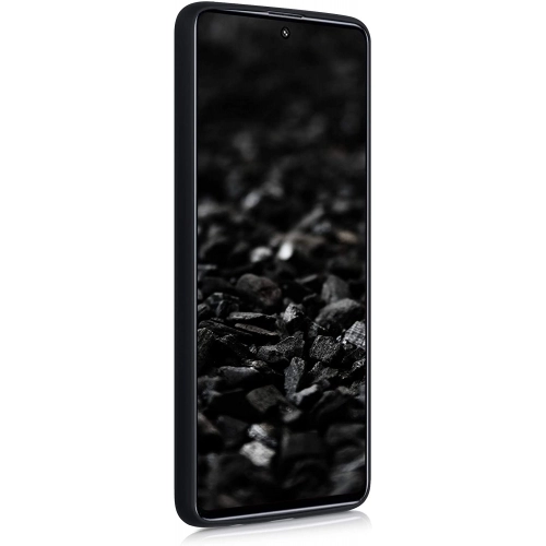 Samsung Galaxy M31s Kılıf İnce Soft Mat Renkli Esnek Silikon Kapak - Siyah