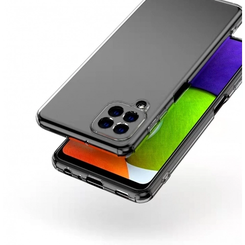 Samsung Galaxy M32 Kılıf Kamera Korumalı Esnek Silikon Kapak - Şeffaf