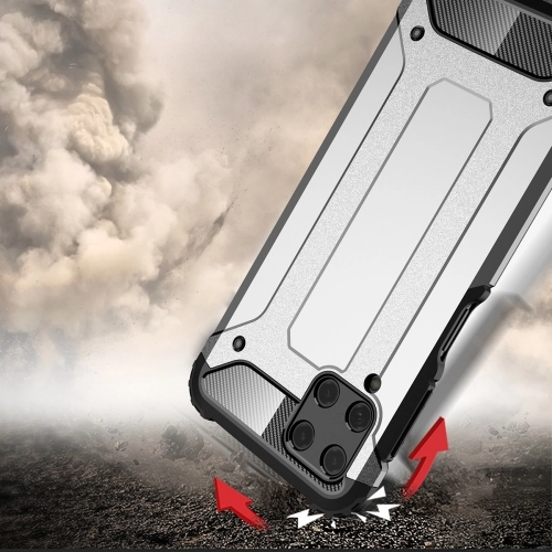 Samsung Galaxy M32 Kılıf Zırhlı Tank Crash Silikon Kapak - Kırmızı