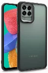 Samsung Galaxy M33 5G Kılıf Electro Silikon Renkli Flora Kapak - Siyah