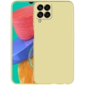 Samsung Galaxy M33 5G Kılıf İnce Soft Mat Renkli Esnek Silikon Kapak - Gold