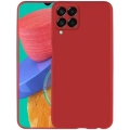 Samsung Galaxy M33 5G Kılıf İnce Soft Mat Renkli Esnek Silikon Kapak - Kırmızı