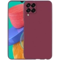 Samsung Galaxy M33 5G Kılıf İnce Soft Mat Renkli Esnek Silikon Kapak - Mürdüm