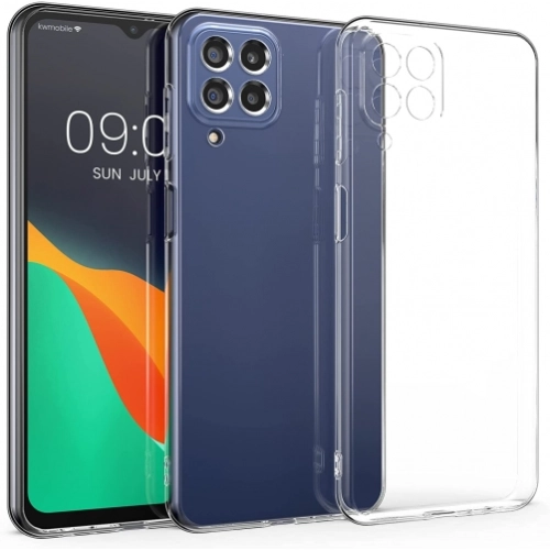 Samsung Galaxy M33 5G Kılıf Kamera Korumalı Esnek Silikon Kapak - Şeffaf