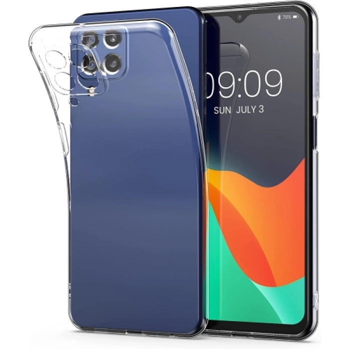 Samsung Galaxy M33 5G Kılıf Kamera Korumalı Esnek Silikon Kapak - Şeffaf
