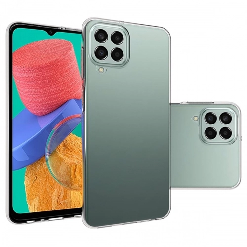 Samsung Galaxy M33 5G Kılıf Kamera Korumalı Esnek Silikon Kapak - Şeffaf