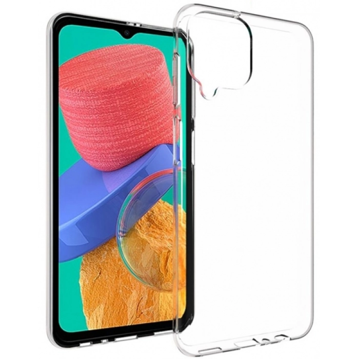 Samsung Galaxy M33 5G Kılıf Kamera Korumalı Esnek Silikon Kapak - Şeffaf