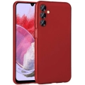 Samsung Galaxy M34 5G Kılıf İnce Soft Mat Renkli Esnek Silikon Kapak - Kırmızı