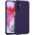 Samsung Galaxy M34 5G Kılıf İnce Soft Mat Renkli Esnek Silikon Kapak - Lacivert