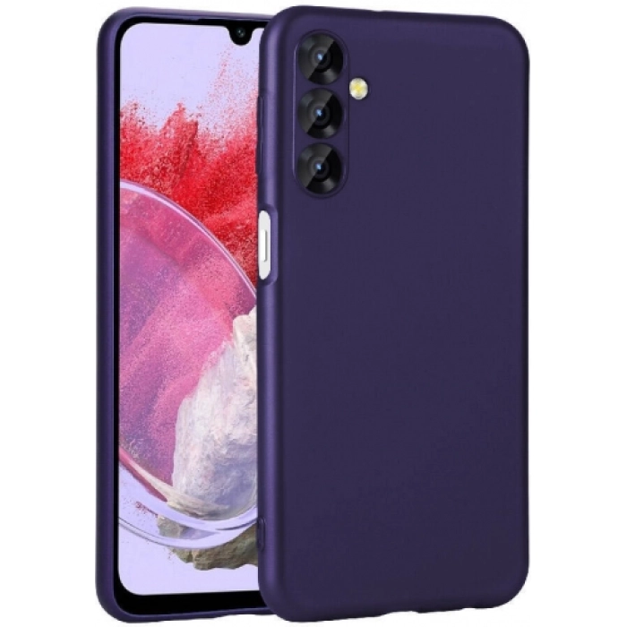 Samsung Galaxy M34 5G Kılıf İnce Soft Mat Renkli Esnek Silikon Kapak - Lacivert