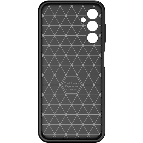 Samsung Galaxy M34 5G Kılıf Silikon Parmak İzi Bırakmayan Karbon Soft Negro Kapak - Siyah