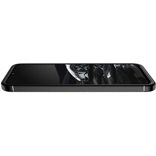 Samsung Galaxy M34 5G Kılıf Silikon Parmak İzi Bırakmayan Karbon Soft Negro Kapak - Siyah