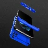 Samsung Galaxy M51 Kılıf 3 Parçalı 360 Tam Korumalı Rubber AYS Kapak - Mavi