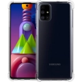Samsung Galaxy M51 Kılıf Silikon Köşe Korumalı Airbag Darbe Emici Kapak - Şeffaf