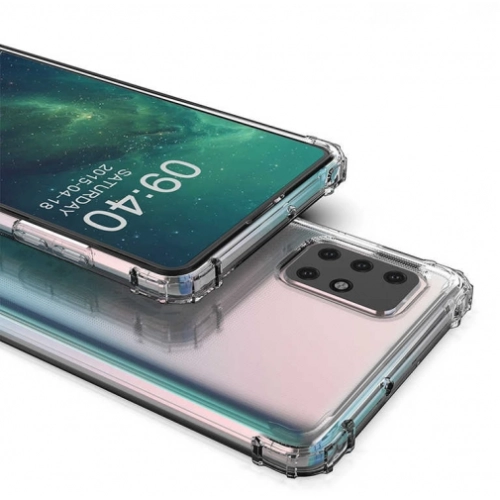 Samsung Galaxy M51 Kılıf Silikon Köşe Korumalı Airbag Darbe Emici Kapak - Şeffaf