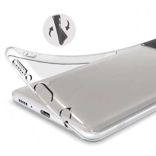 Samsung Galaxy M51 Kılıf Kamera Korumalı Esnek Silikon Kapak - Şeffaf