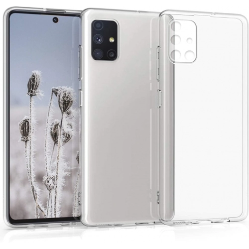 Samsung Galaxy M51 Kılıf Kamera Korumalı Esnek Silikon Kapak - Şeffaf