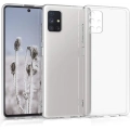 Samsung Galaxy M51 Kılıf Kamera Korumalı Esnek Silikon Kapak - Şeffaf