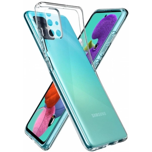 Samsung Galaxy M51 Kılıf Kamera Korumalı Esnek Silikon Kapak - Şeffaf