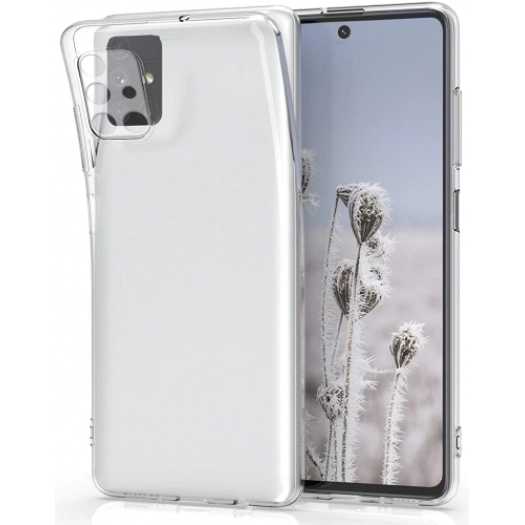 Samsung Galaxy M51 Kılıf Kamera Korumalı Esnek Silikon Kapak - Şeffaf