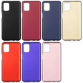 Samsung Galaxy M51 Kılıf İnce Soft Mat Renkli Esnek Silikon Kapak - Gold
