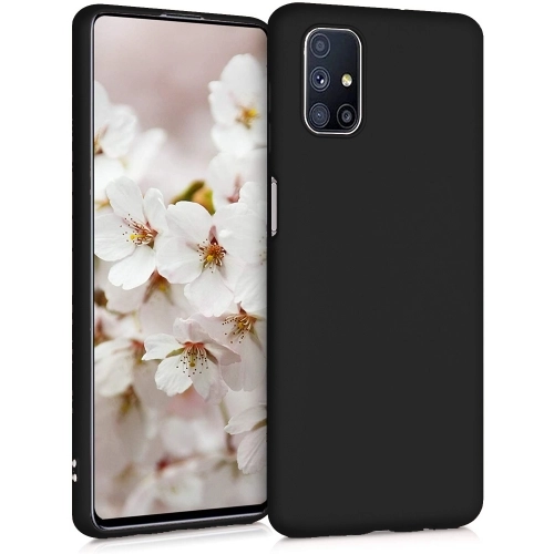 Samsung Galaxy M51 Kılıf İnce Soft Mat Renkli Esnek Silikon Kapak - Siyah