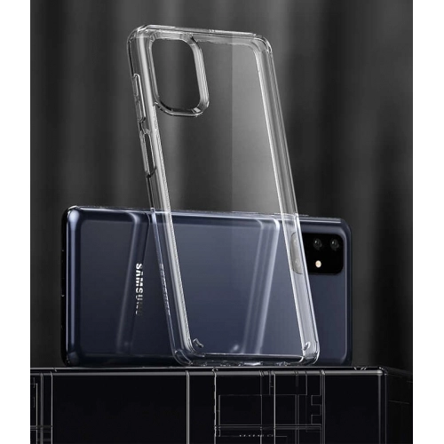 Samsung Galaxy M51 Kılıf Korumalı Kenarları Silikon Arkası Sert Coss Kapak - Şeffaf