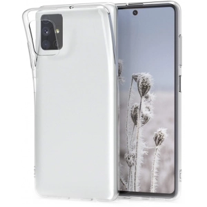 Samsung Galaxy M51 Kılıf Kamera Korumalı Esnek Silikon Kapak - Şeffaf