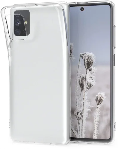 Samsung Galaxy M51 Kılıf Ultra İnce Esnek Süper Silikon 0.3mm - Şeffaf