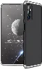 Samsung Galaxy M52 Kılıf 3 Parçalı 360 Tam Korumalı Rubber AYS Kapak - Gri Siyah