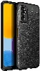 Samsung Galaxy M52 Kılıf Deri Görünümlü Parmak İzi Bırakmaz Niss Silikon - Siyah